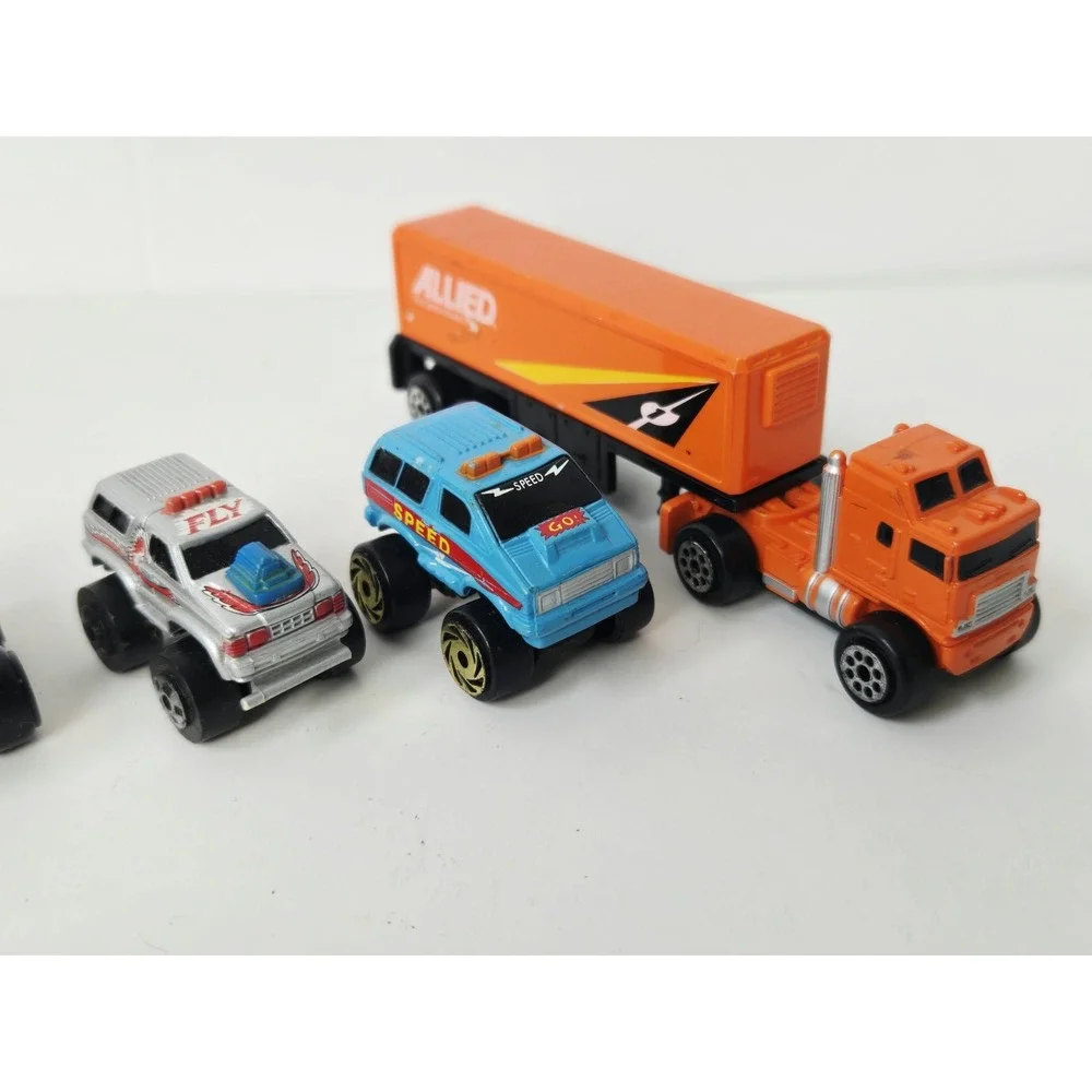 Vintage Galoob Micro Machines race car truck lot allied semi truck